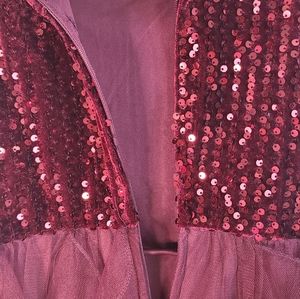 Girls sequin tool dress Sz 14